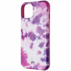 MyBat Pro Chic Series Hard Case for Apple iPhone 14 - Pink/Purple Dye Marble Pattern Wireless Charging Compatible