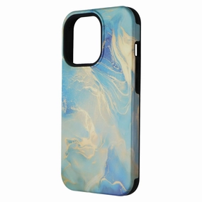 Stylish Detailing Durable Protection Layer MyBat Pro Fuse Series Case for Apple iPhone 13 Pro - Ocean Marble