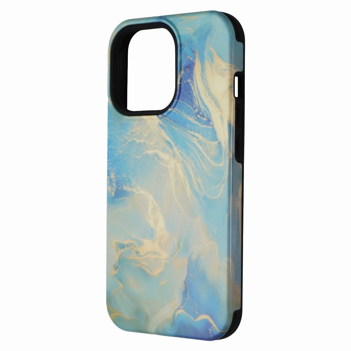 Stylish Detailing Durable Protection Layer MyBat Pro Fuse Series Case for Apple iPhone 13 Pro - Ocean Marble