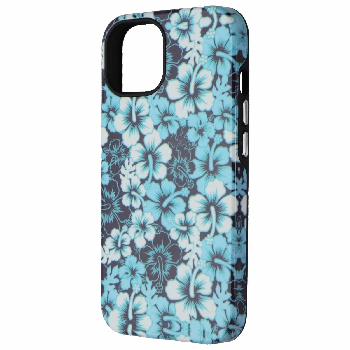 MyBat Pro Fuse Series Case for MagSafe Apple iPhone 14 - Blue Hibiscus Trendy Design