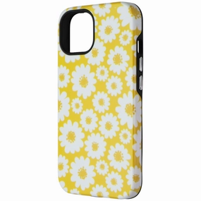 MyBat Pro Fuse Series Case for MagSafe for Apple iPhone 14 - Yellow Daisy Comfort Texture Finish Ergonomic grip