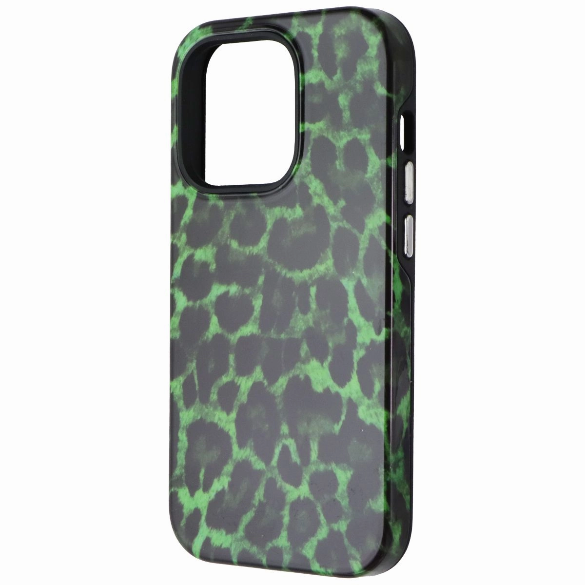 Mybat Pro Fuse Series Case for MagSafe for Apple iPhone 14 Pro - Green Leopard Fashion Choice Full Coverage