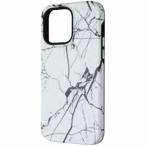 Flexible frame Mybat Pro Fuse Series MagSafe Case for iPhone 14 Pro Max - Cracked Marble