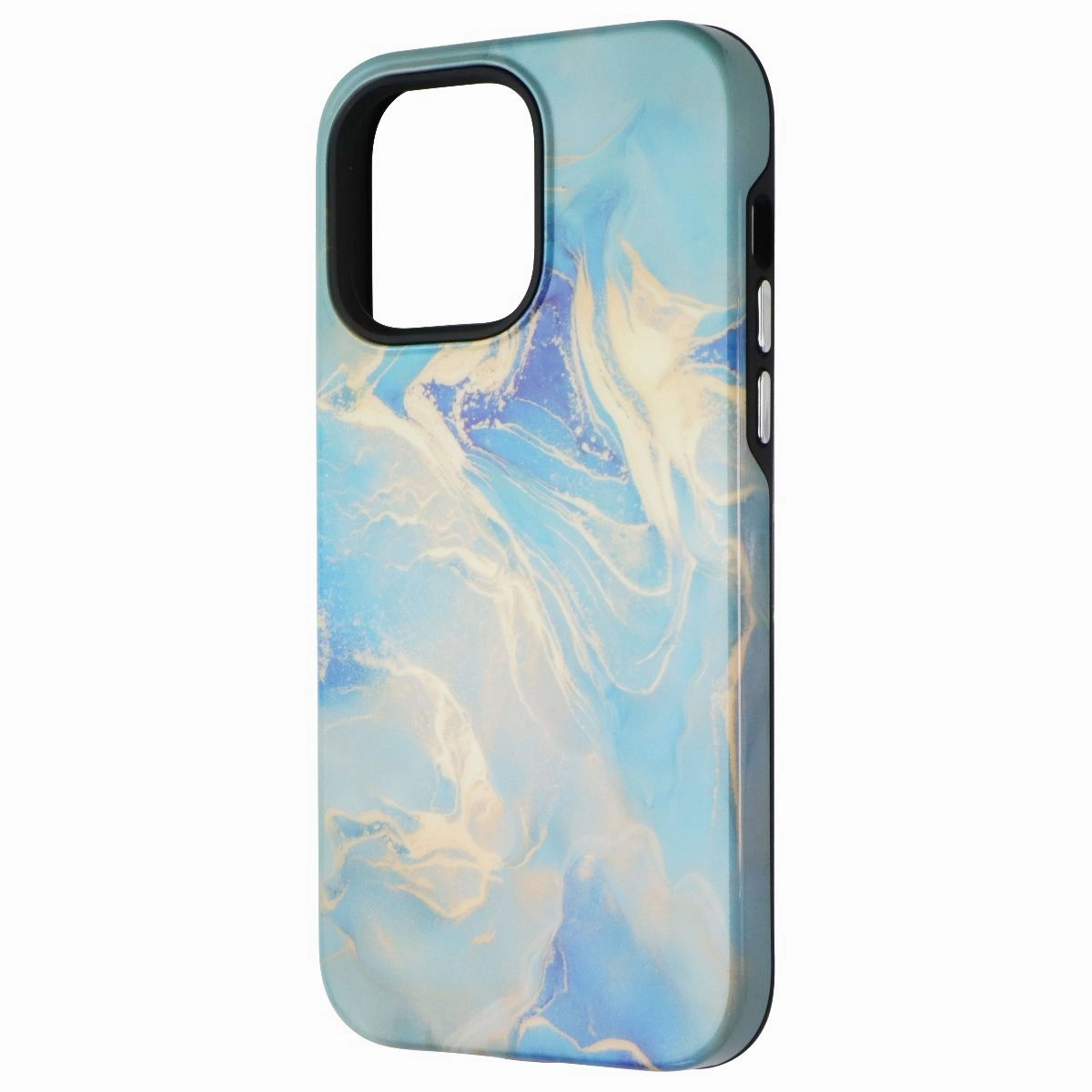 Gloss Finish Texture Protective Texture Finish Mybat Pro Fuse Series MagSafe Case for iPhone 14 Pro Max - Ocean Marble