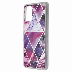 Durable Accessory MyBat Pro Fusion Series Case for Samsung Galaxy S20 Plus - Purple Marble