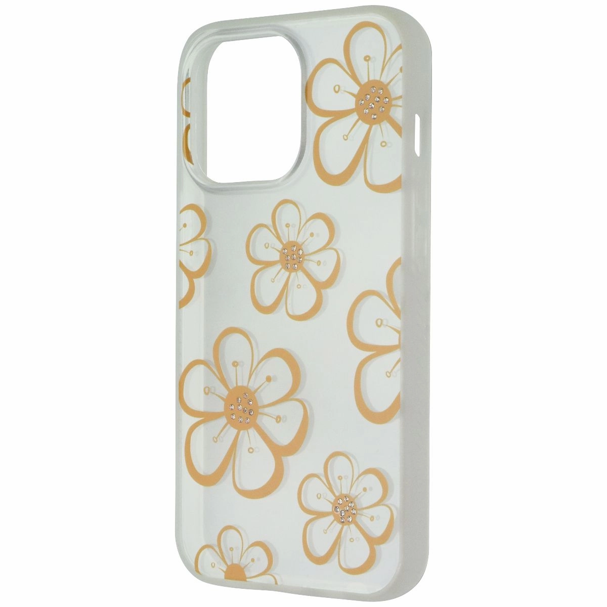 MyBat Pro Mood Series Case for Apple iPhone 13 Pro - Bling Diamond Flowers Light Protection
