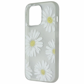 Soft Layer Texture Flexible Pattern Mybat Pro Mood Series Case for Apple iPhone 13 Pro - White Daisy