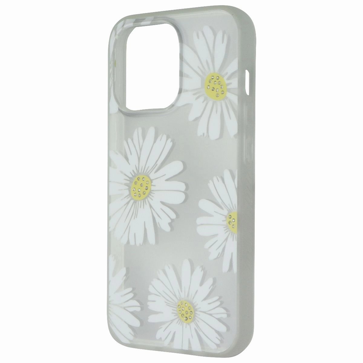 Soft Layer Texture Flexible Pattern Mybat Pro Mood Series Case for Apple iPhone 13 Pro - White Daisy