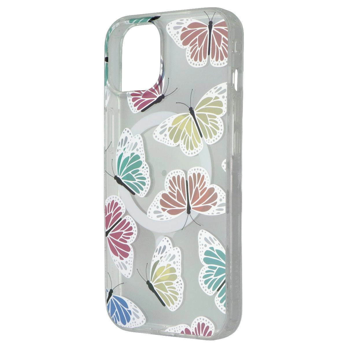 Comfort Pattern Texture Sporty Design Mybat Pro Mood Series Case for MagSafe for iPhone 14 - Neon Butterflies