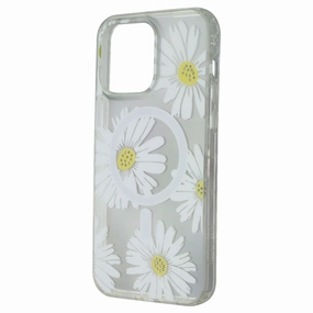 Hybrid Grip Modern Build MyBat Pro Mood Series Case for MagSafe for iPhone 15 Pro Max - Happy Daisies