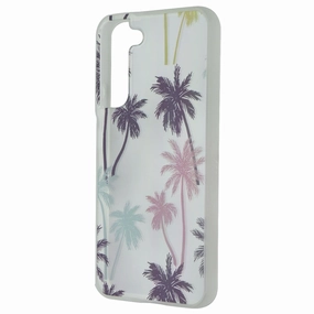 Transparent Look Modern Edge Layer MyBat Pro Mood Series Case for Samsung Galaxy S22  (Plus) - Pastel Palm Trees