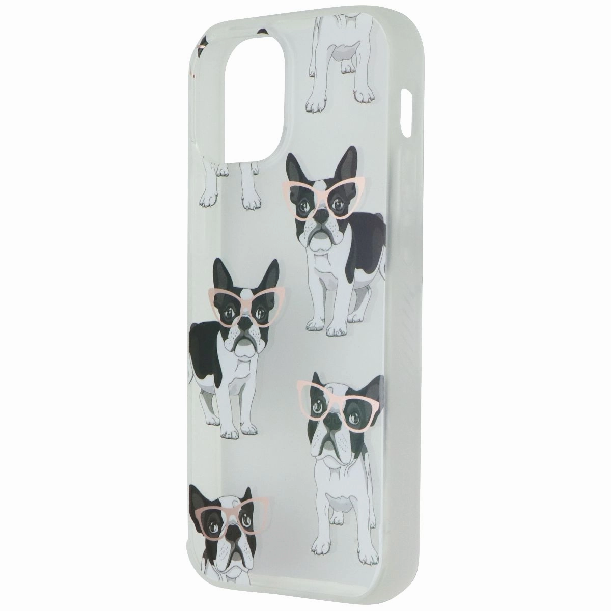 Flexible Pattern Layer Comfort Shield Mybat Pro Mood Series Slim Case for Apple iPhone 13 Mini - Chic Frenchie