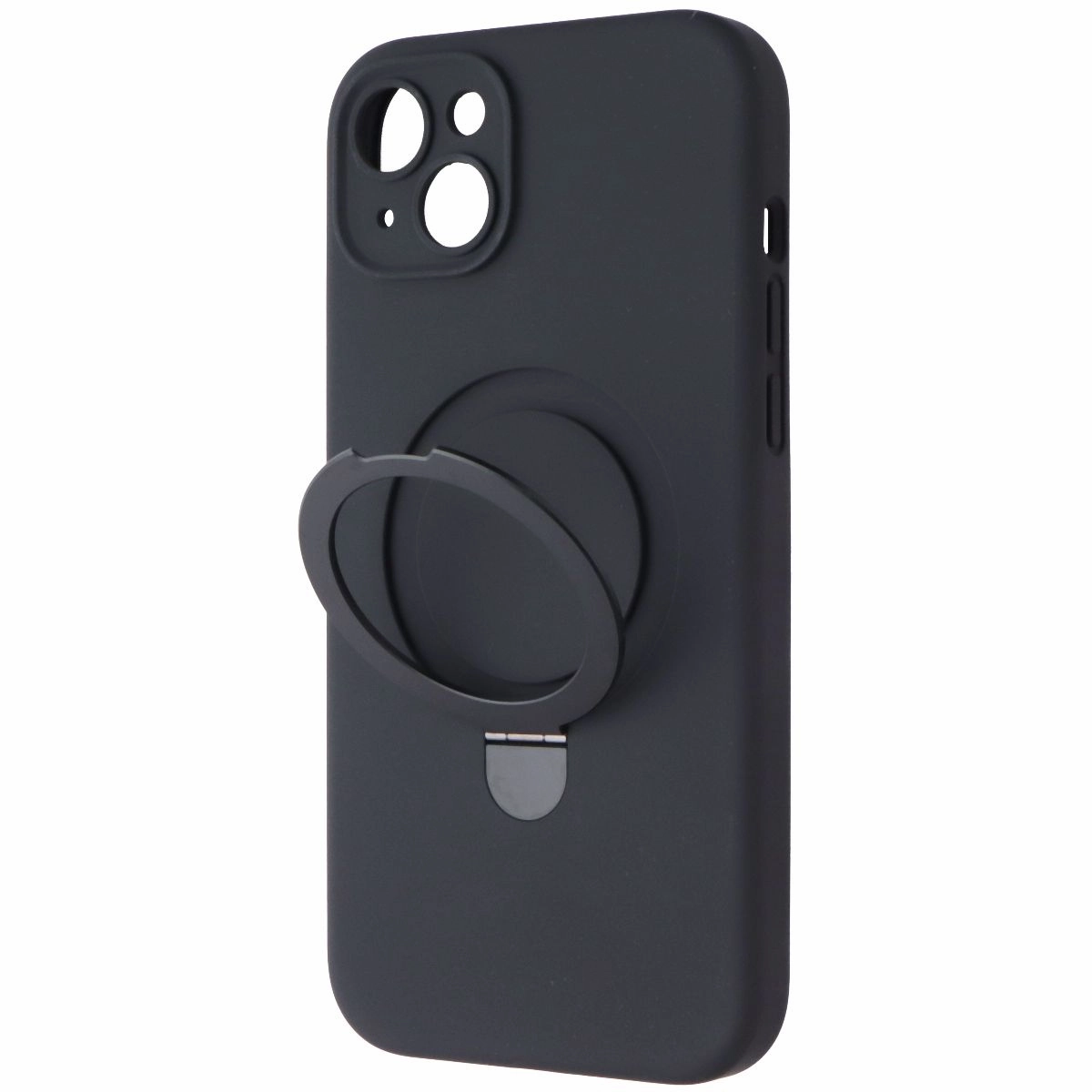 Durable Edge Texture MyBat Pro Sleekfit Series Case for MagSafe for Apple iPhone 15 Plus - Black