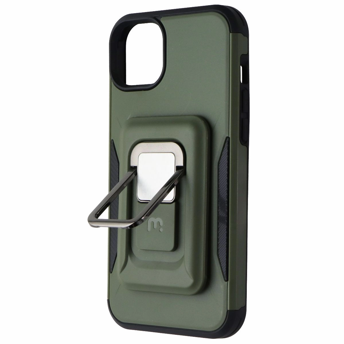 Rugged Surface Build MyBat Pro Stealth Series Case with MagKick for Apple iPhone 14 Plus - Army Green