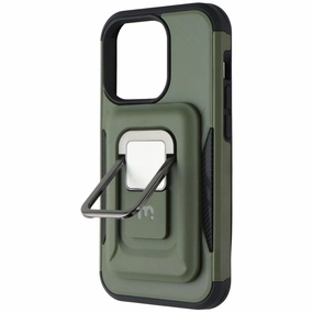 Soft Feel MyBat Pro Stealth Series Case with MagKick for Apple iPhone 14 Pro - Army Green