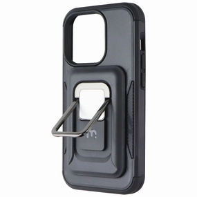 MyBat Pro Stealth Series Case with MagKick for Apple iPhone 14 Pro - Black Comfort Texture