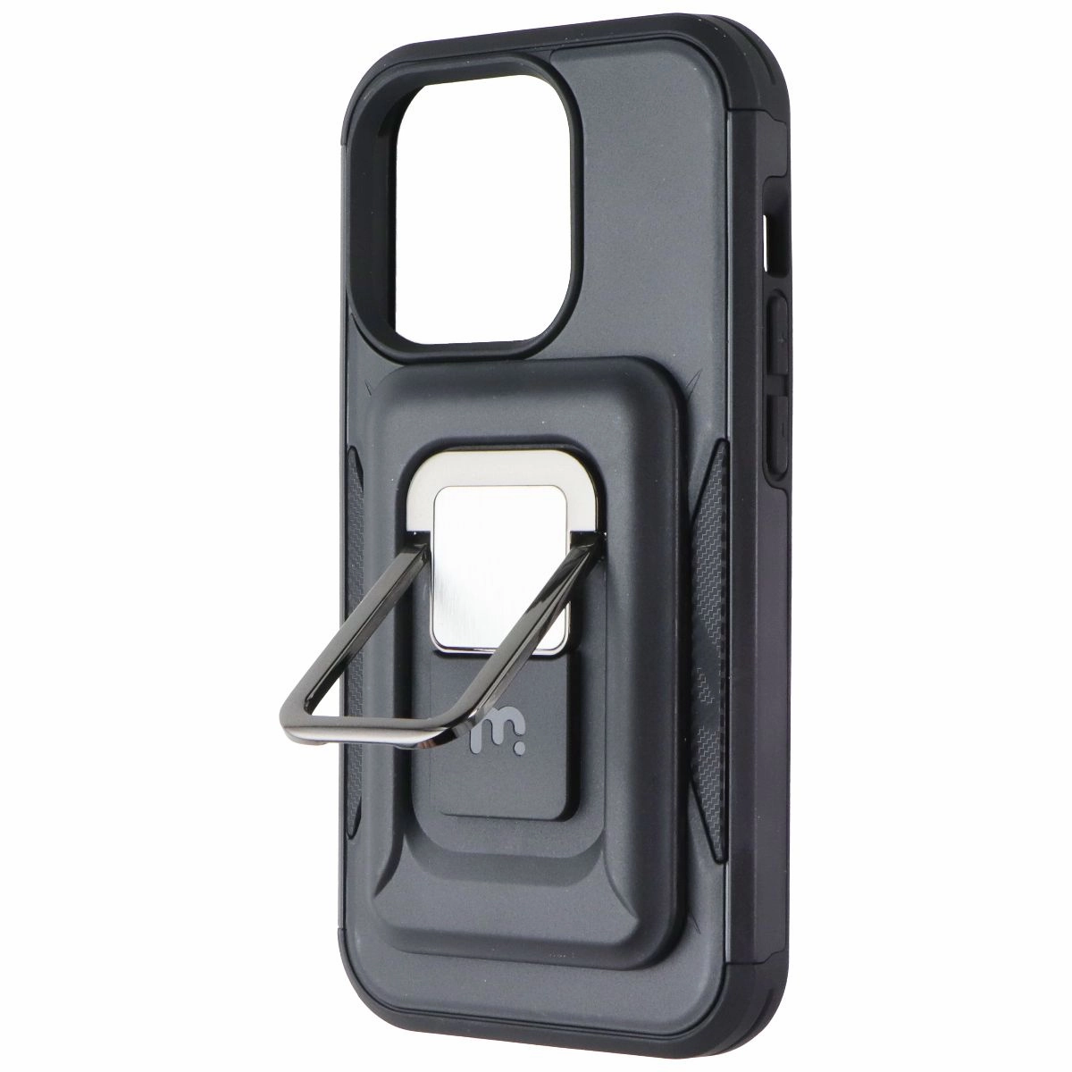 MyBat Pro Stealth Series Case with MagKick for Apple iPhone 14 Pro - Black Comfort Texture