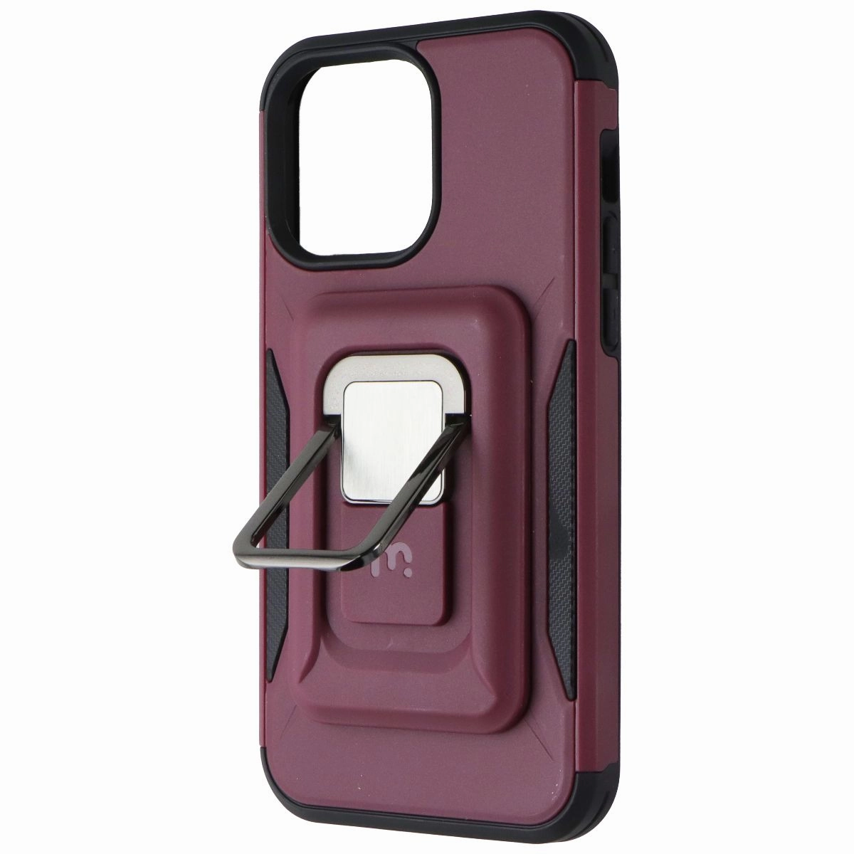 MyBat Pro Stealth Series Case with MagKick for Apple iPhone 14 Pro Max - Plum Glossy Texture Layer Gloss Layer Finish
