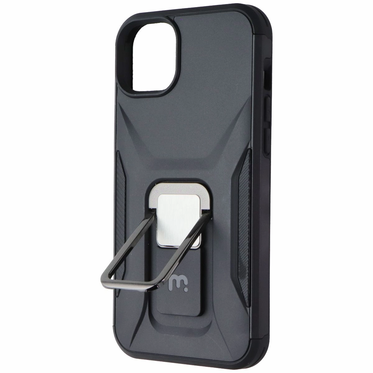 Shock Absorbing MyBat Pro Stealth Series Kickstand Case for Apple iPhone 14 Plus - Black