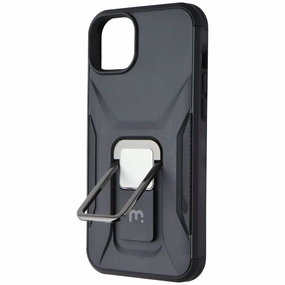 Shock Absorbing MyBat Pro Stealth Series Kickstand Case for Apple iPhone 14 Plus - Black