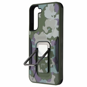 MyBat Pro Stealth Series Kickstand Case for Samsung Galaxy (S22 ) - Green Camo Minimal Texture Water shield