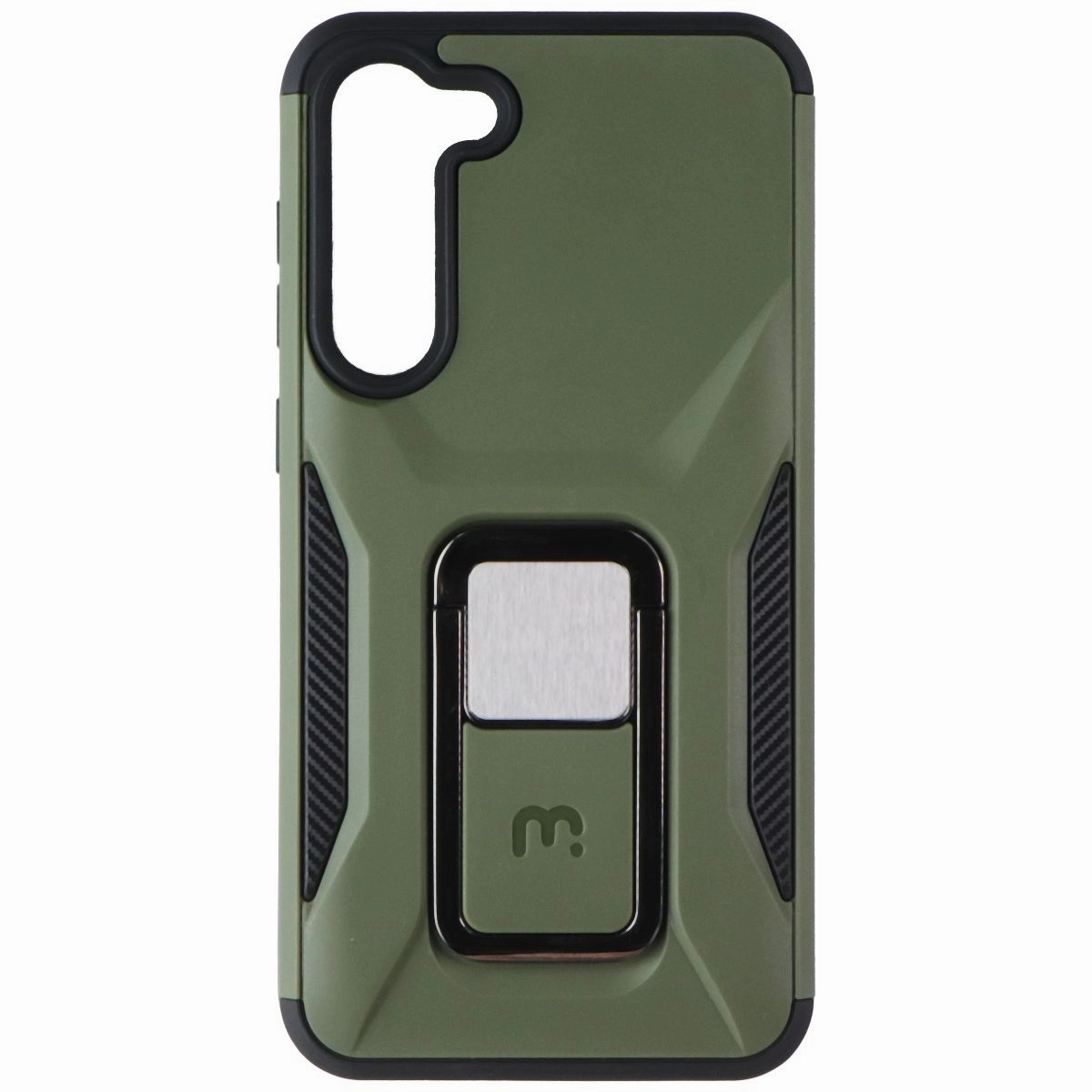 Mybat Pro Stealth Series Kickstand Case for Samsung Galaxy S23 Plus - Army Green Smooth Form Texture Modern Surface Design