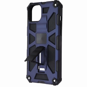 Mybat Rugged Kickstand Case for Apple iPhone 14 Plus - Blue/Black Tough Frame