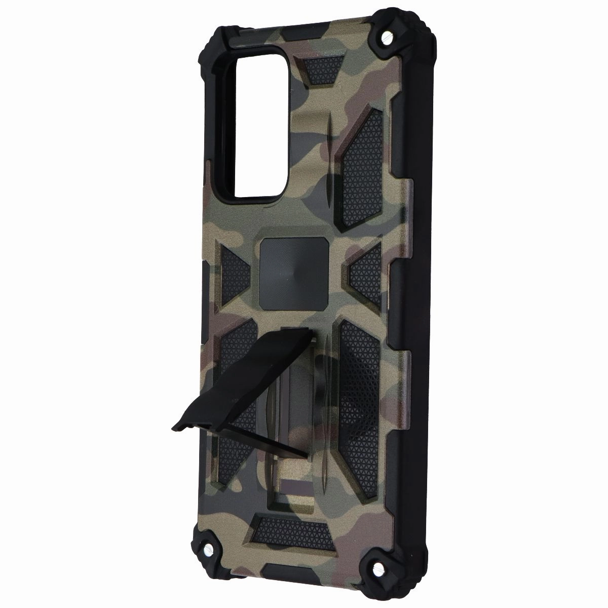 Modern Finish Compact Protection MyBat Rugged Kickstand Case for Samsung Galaxy A52 5G - Camo / Black