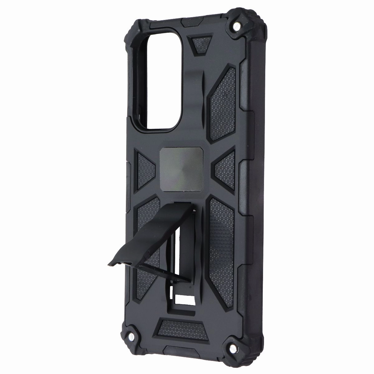 Smooth Form Stylish Color MyBat Rugged Kickstand Case for Samsung Galaxy A53 5G - Black