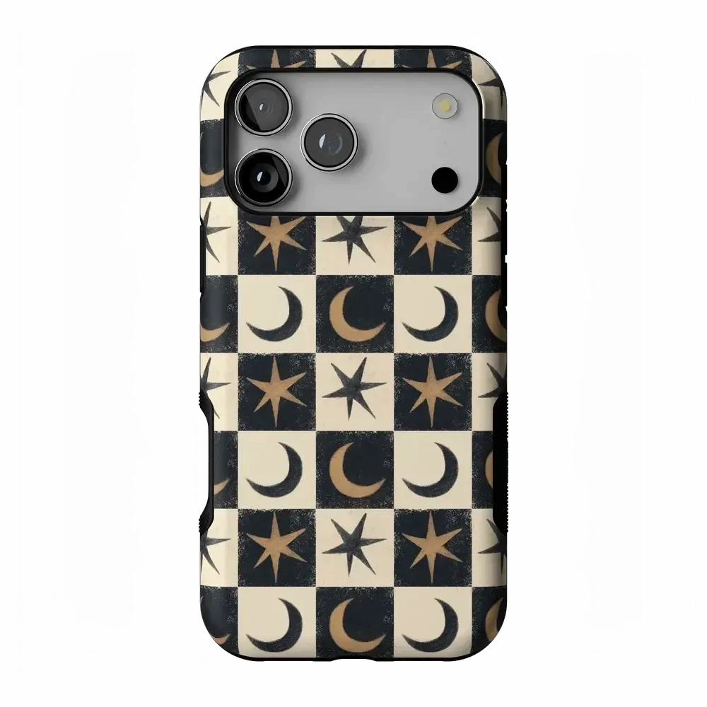 Protective Material Durable Edge Layer Mystic Moonstar | Black Celestial Case