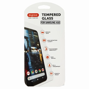 smudge resistant surface Screen Armor Elite Ultra Base Tempered Glass Screen Protector for Samsung Galaxy A50 - Clear