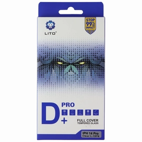 LITO Pro D  Full Cover Tempered Glass for Apple iPhone 14 Pro Touch Sensitive Protector Screen Shield Ultra Plus