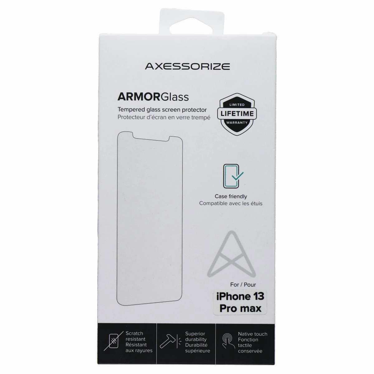 Axessorize Armorglass Tempered Screen Protector for iPhone 13 Pro Max Nano Shield Ultra Plus Ultra Thin Screen