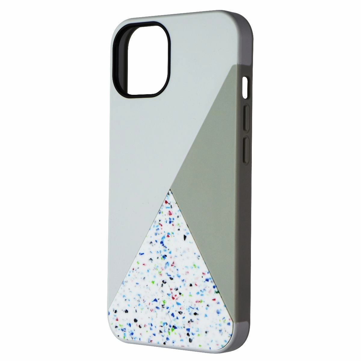 Hybrid Detail Strong Frame Nimble Spotlight Series Case for Apple iPhone 13 - Stone