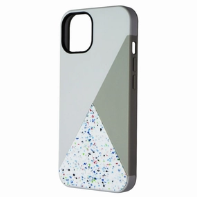 Hybrid Detail Strong Frame Nimble Spotlight Series Case for Apple iPhone 13 - Stone