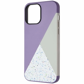 Glossy Texture Durable Quality Nimble Spotlight Series Case for Apple iPhone 13 Pro Max - Lavender/Gray/Multi
