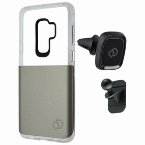 Futuristic style Premium Touch Nimbus9 Ghost 2 Series Case for Samsung Galaxy (S9 ) - Clear/Olive Grey