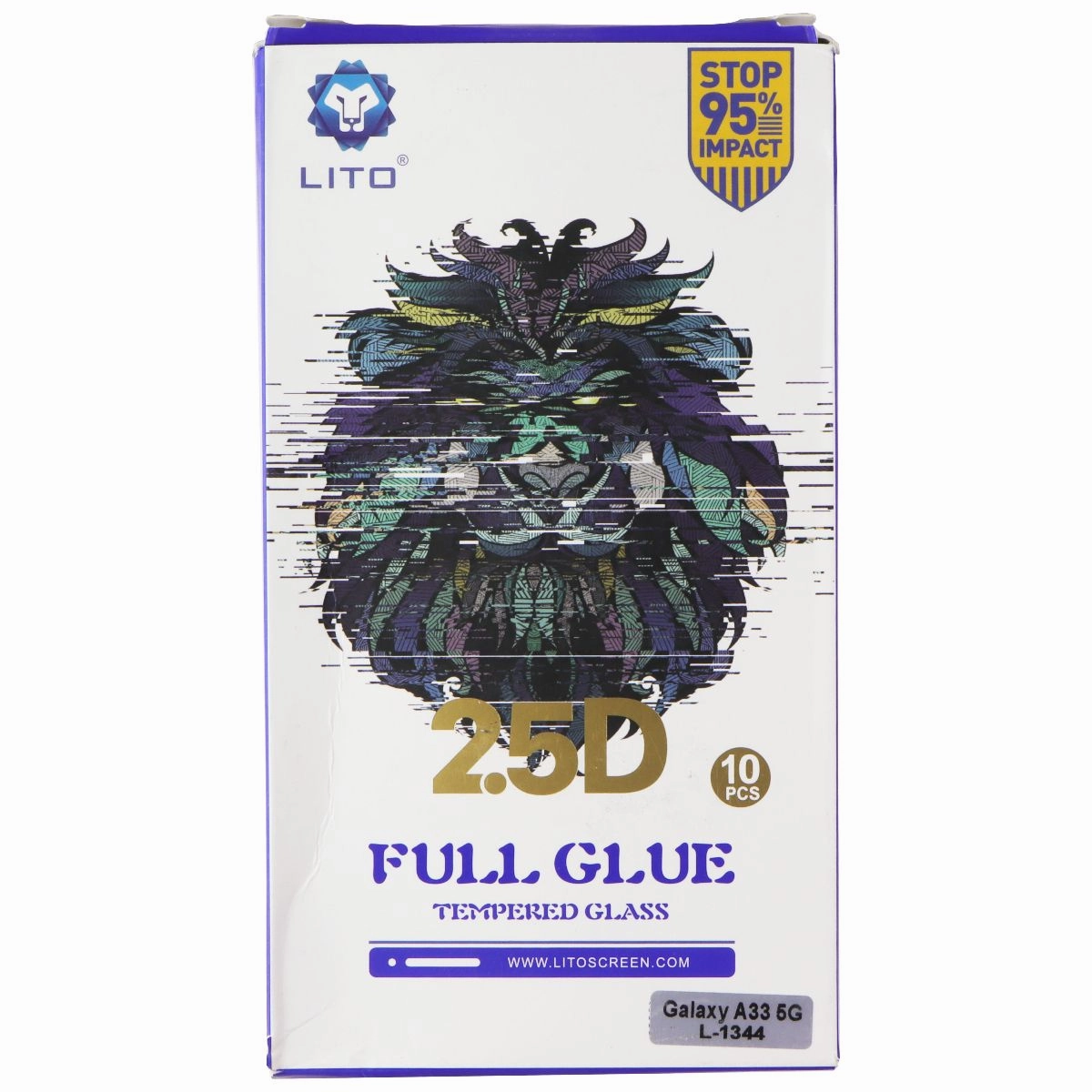 kids safe screen protector Screen Care Max Plus LITO 2.5D Full Glue Screen Protector for Samsung Galaxy A33 5G - 10 Pack