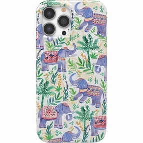 Pastel Gardens | Watercolor Elephant Floral Case Portable Layer
