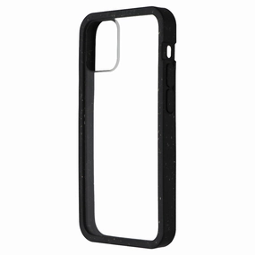 Premium Shield Edge Shield Pela Eco-Friendly Clear Case for Apple iPhone 12 Mini - Black Ridge