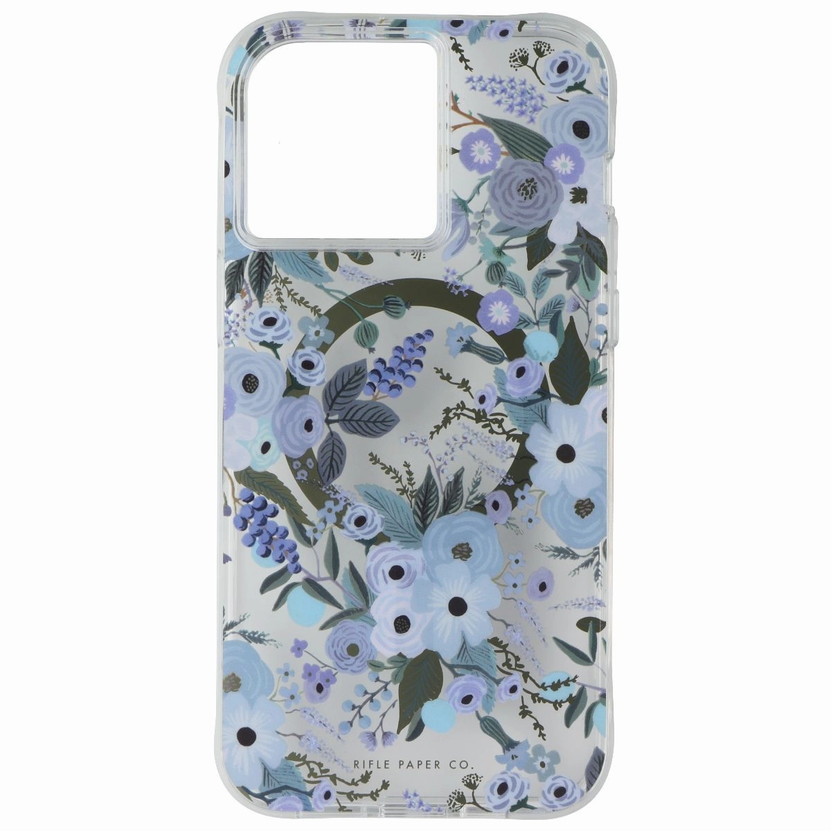 Rifle Paper Co. Case for MagSafe for Apple iPhone 15 Pro Max - Garden Party Blue Premium Texture Design