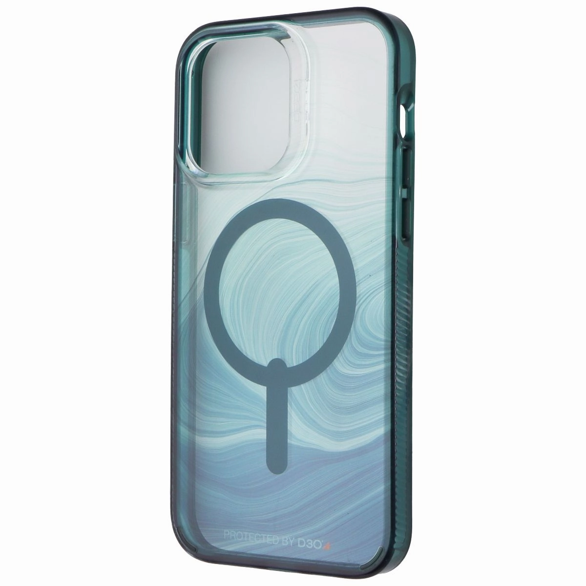 Sleek Feel Travel Friendly ZAGG Gear4 Milan Snap Case for MagSafe for Apple iPhone 14 Pro Max - Green Swirl