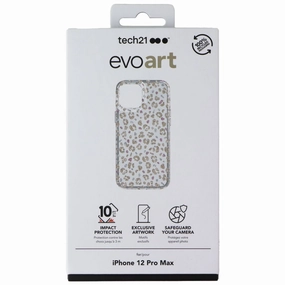 Scratch Resistant Tech21 EvoArt Phone Case for Apple iPhone 12 Pro Max - Leopard
