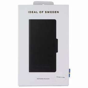 iDeal Of Sweden Atelier Wallet Case for Apple iPhone 13 Pro - Intense Black Hybrid Look