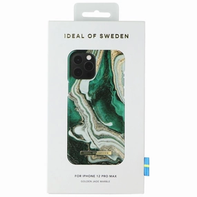 iDeal of Sweden Printed Case for Apple iPhone 12 Pro Max - Golden Jade Marble Hybrid Form