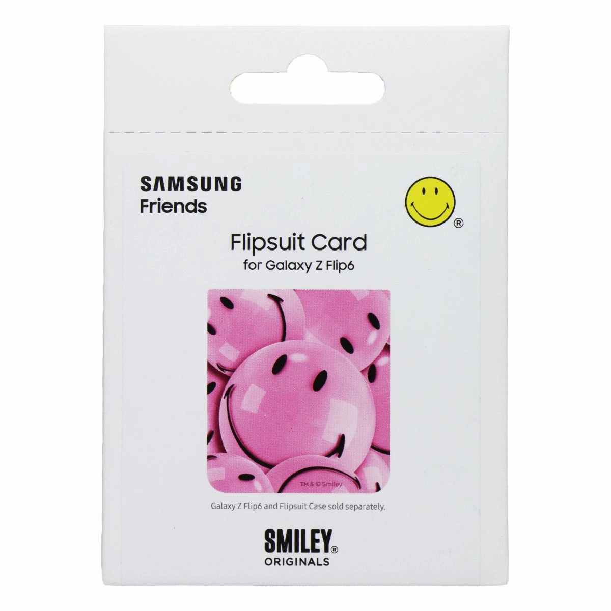 Transparent Shell custom design Samsung Friends Flipsuit Card for Galaxy Z Flip6 - Smiley Originals