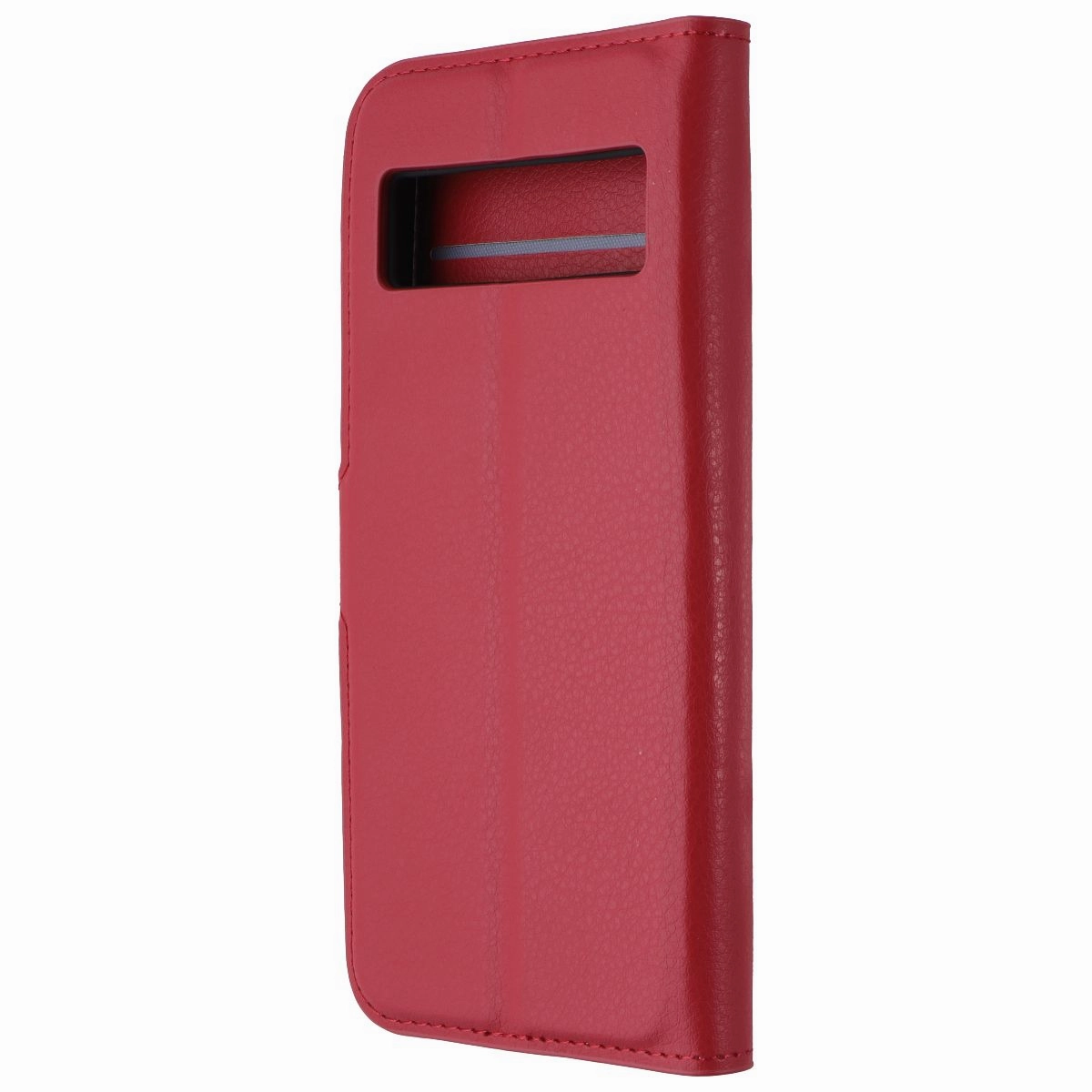 Generic Faux Leather Folio Case for Google Pixel 7 - Red Non slip grip Protective Surface