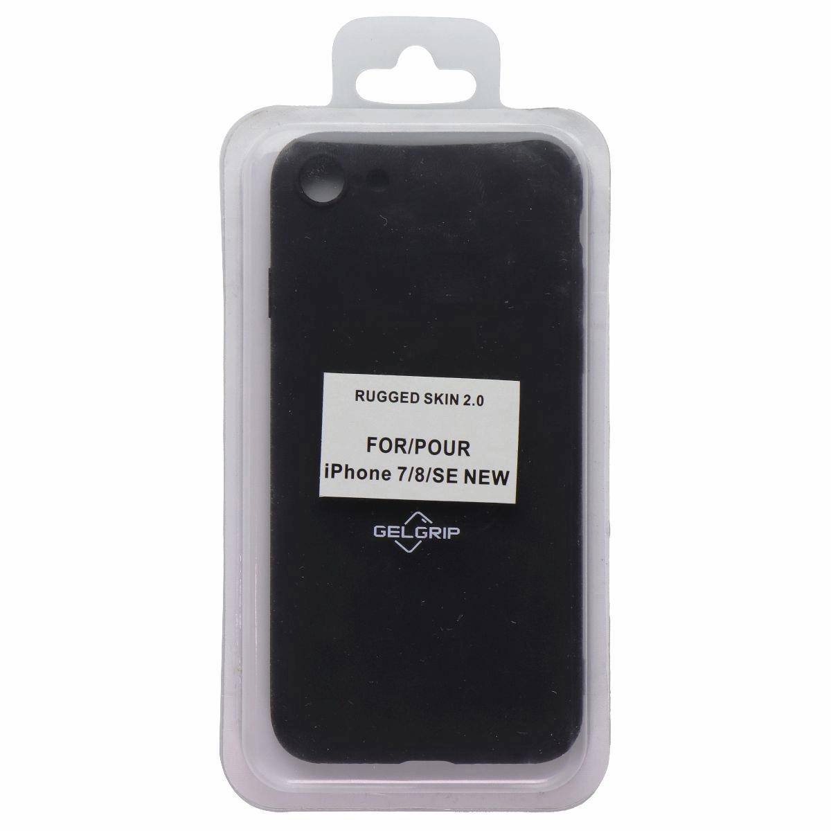 Trendy Pattern Luxury Look GelGrip Rugged Skin 2.0 Series Case for Apple iPhone 7/8/SE - Black