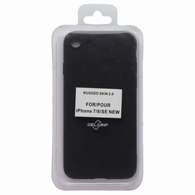 Trendy Pattern Luxury Look GelGrip Rugged Skin 2.0 Series Case for Apple iPhone 7/8/SE - Black