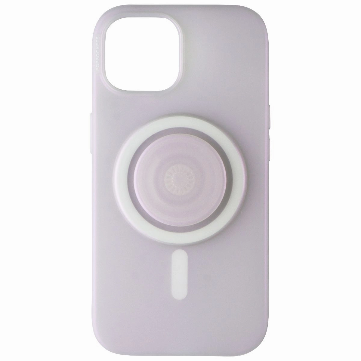 PopSockets Phone Case for MagSafe for Apple iPhone 15 - Opalescent Clear Creative Artwork Creative Form